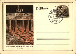 Germany, Germany above all! Postcard