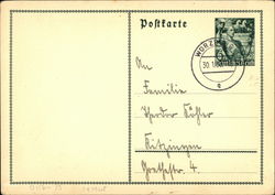 Nazi-Era Postal Card Postcard