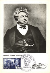 A portrat of Alexandre Dumas (1802-1870) Postcard