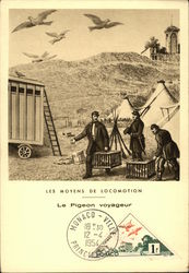 Les Moyens de Locomotion, Le Pigeon Voyageur Postcard