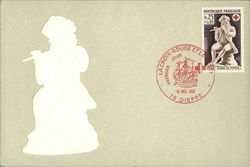 The statue of a flute player Postcard