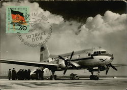 Mittelstreckenflugzeug IL 14 Postcard