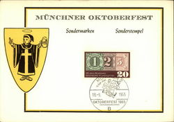 Munchner Oktoberfest Sondermarken Sonderstempel Postcard