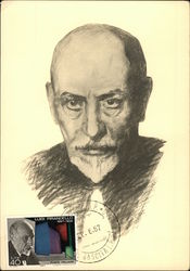 Pirandello - Disegno di D. Caroli Postcard