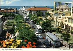 King Street Kingston, Jamaica WI Postcard Postcard