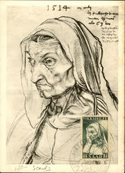 Durer's Mother by Albrecht Durer Postcard