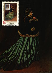 Camille - The Artist's Wife by Claude Monet Postcard