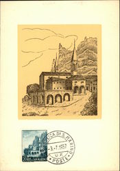 San Marino. Mercato Coperto di Borgo maggiore Postcard