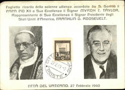 Myron C. Taylor & Franklin D. Roosevelt Postcard