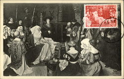 Hommage rendu a Charles-Quint, enfant Postcard