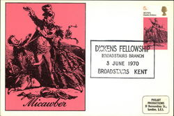 Dickens' Centenary Year. The Micawbers Postcard