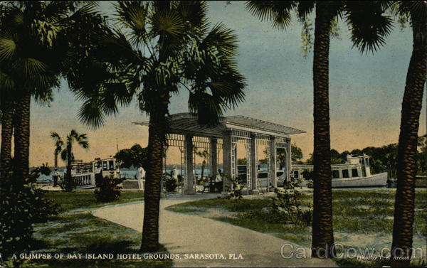 Glimpse of Bay Island Hotel Grounds Sarasota Florida