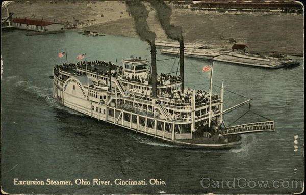 Excursion Steamer, Ohio River Cincinnati