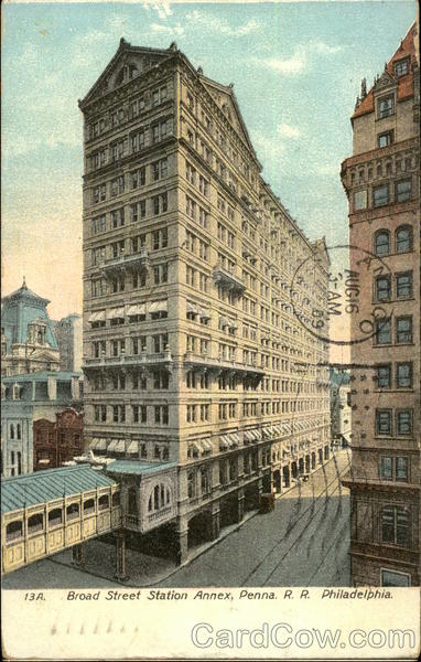 Broad Street Station Annex, Penna R.R Philadelphia Pennsylvania