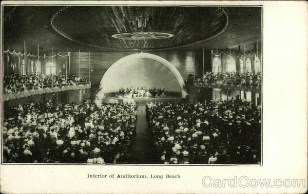 Interior of Auditorium Long Beach California