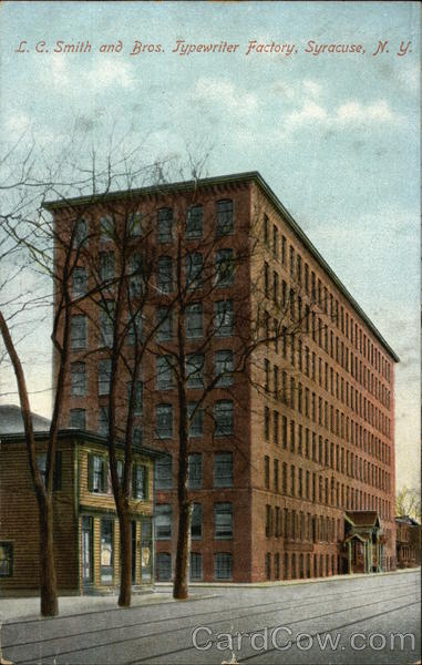 L.C. Smith and Bros. Typewriter Factory Syracuse New York