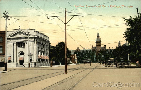 Spadina Avenue and Knox College Toronto Canada Ontario