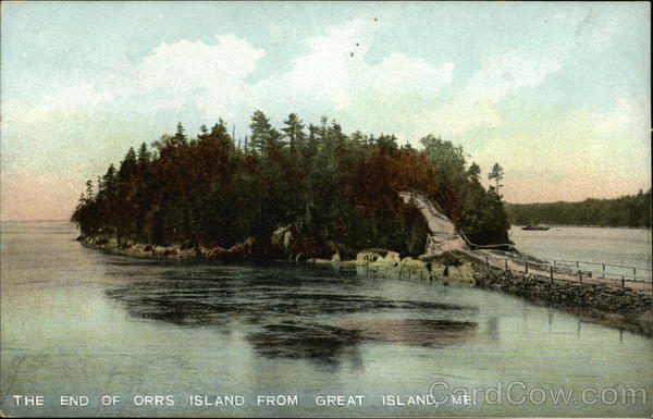 The End of Orrs Island From Great Island, Me Harpswell Maine