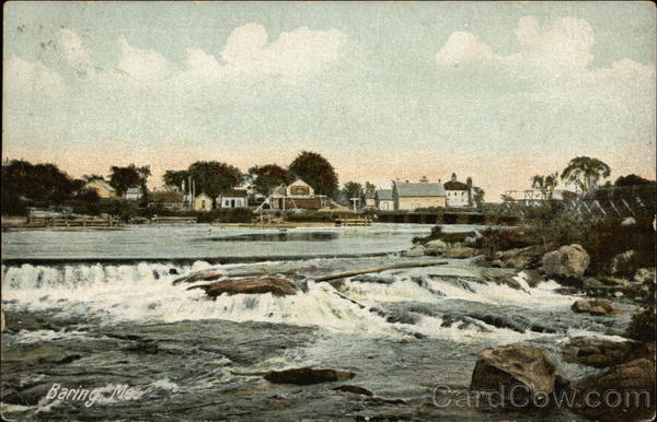 View Up River Baring Maine