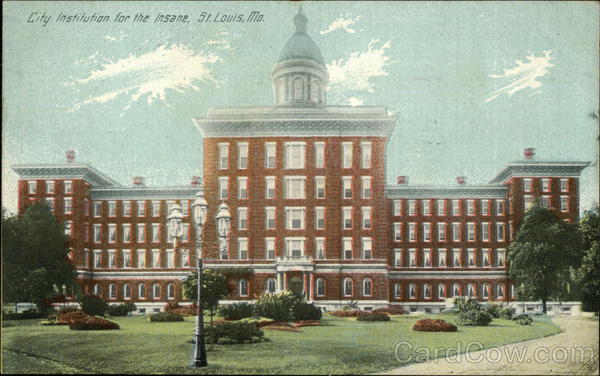 City Institute for the Insane St. Louis Missouri