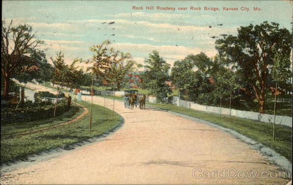Rock Hill Roadway Over Rock Bridge Kansas City Missouri