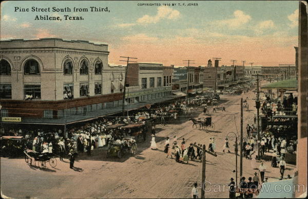 Pine Street South from Third Abilene Texas