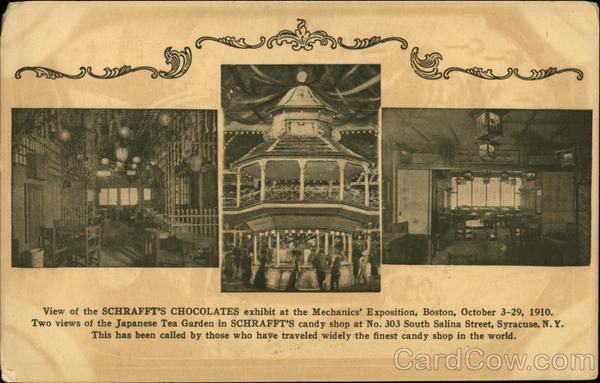 Schraft's Chocolates Exhibit at the Mechanics' Exposition Boston Massachusetts