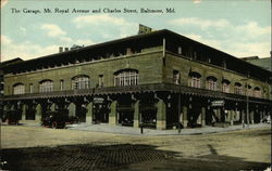 The Garage, Mt. Royal Avenue and Charles Street Postcard