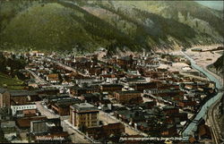 Aerial View of Wallace Idaho Postcard Postcard