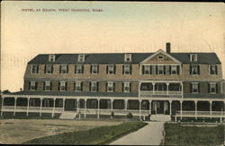 Hotel at Beach Postcard