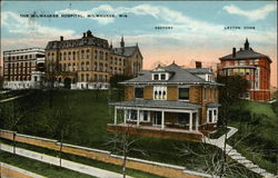 The Milwaukee Hospital Postcard