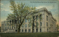 New East Des Moines High School Iowa Postcard Postcard