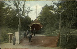 Entrance to The PInes Postcard