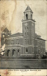 Ashley County Court House Hamburg, AR Postcard Postcard