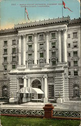 Fairmont Hotel - Mason Street Entrance Postcard