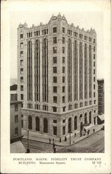 Fidelity Trust Company Building - Monument Square Portland, ME Postcard Postcard