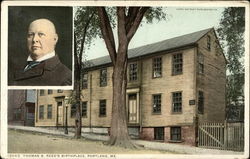Thomas B. Reed's Birthplace Portland, ME Postcard Postcard