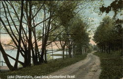 Lake Champlain, East Drive, Cumberland Head Postcard