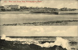 River and Ocean View Postcard