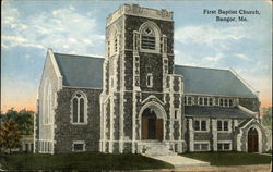 First Baptist Church Bangor, ME Postcard Postcard