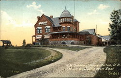 N. H. Soldiers' Home, Main Building from East Side Postcard