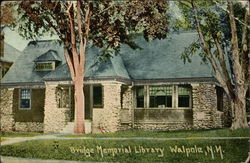 Bridge Memorial Library Postcard