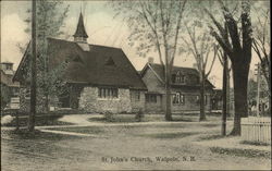 St. John's Church Walpole, NH Postcard Postcard