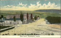 Main Street Huntington, OR Postcard Postcard