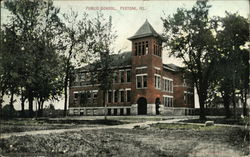 Public School Peotone, IL Postcard Postcard