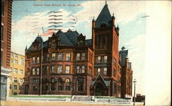 Central High School St. Louis, MO Postcard Postcard