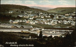 Woodbury Granite Co.'s Works Postcard