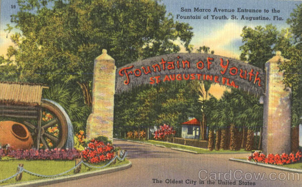 San Marco Avenue Entrance To The Fountain Of Youth St. Augustine Florida