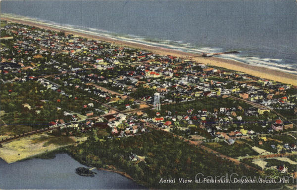Aerial View Of Peninsula Daytona Beach Florida
