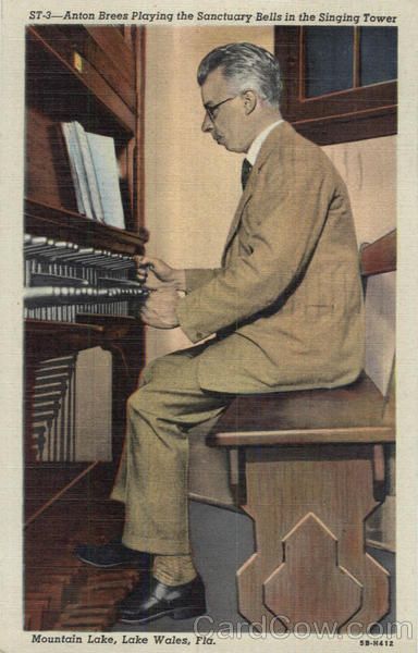 Anton Brees Playing The Sanctuary Bells In The Singing Tower, Mountain Lake Lake Wales Florida